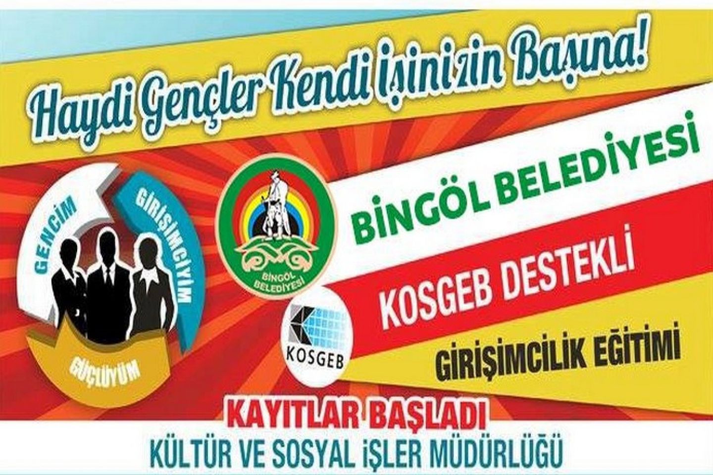 Kosgeb işbirliğiyle düzenlenen uygulamalı girişimcilik kursu kayıtlarımız başlamıştır