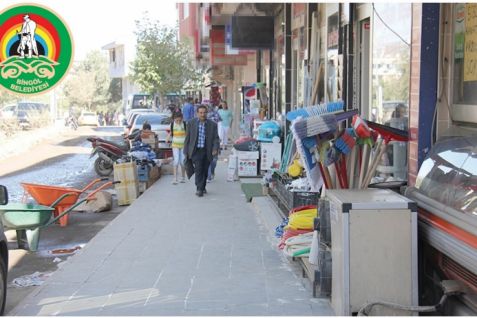 Kaldırım işgaliyle mücadelemiz devam ediyor