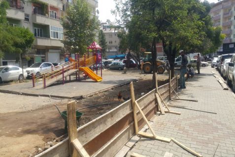 Parklar onarılmaya başlandı