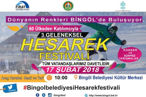 3’üncü hesarek festivali düzenlenecek