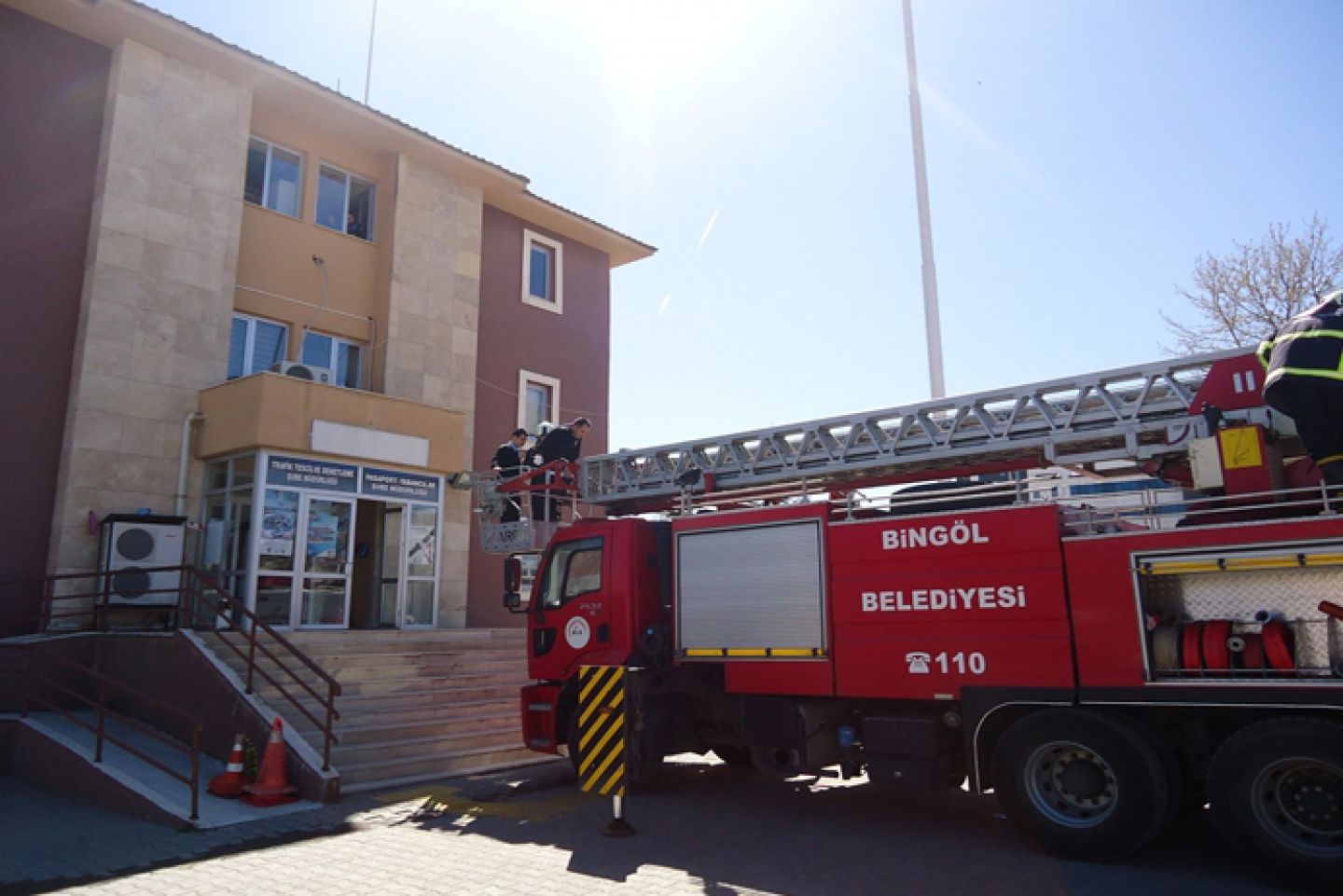 Polislere yangın eğitimi verildi