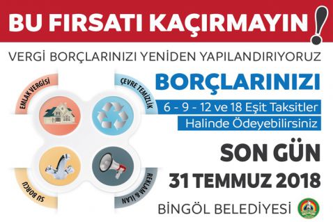 Vergi borçlarına yapılandırma fırsatı