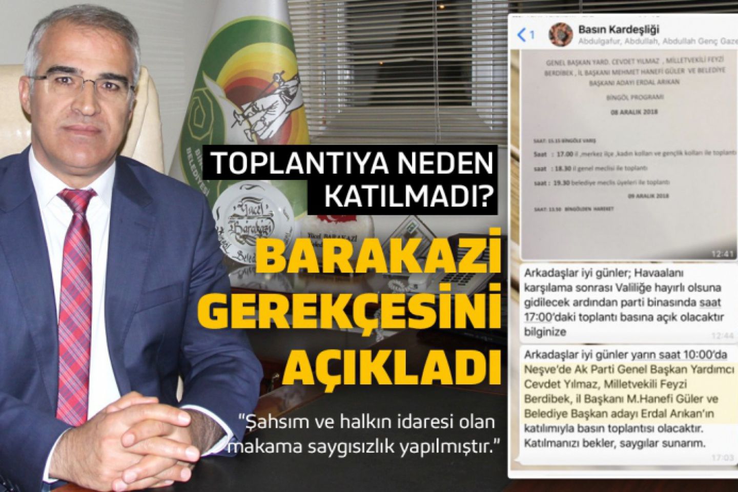 Barakazi, gerekçesini açıkladı