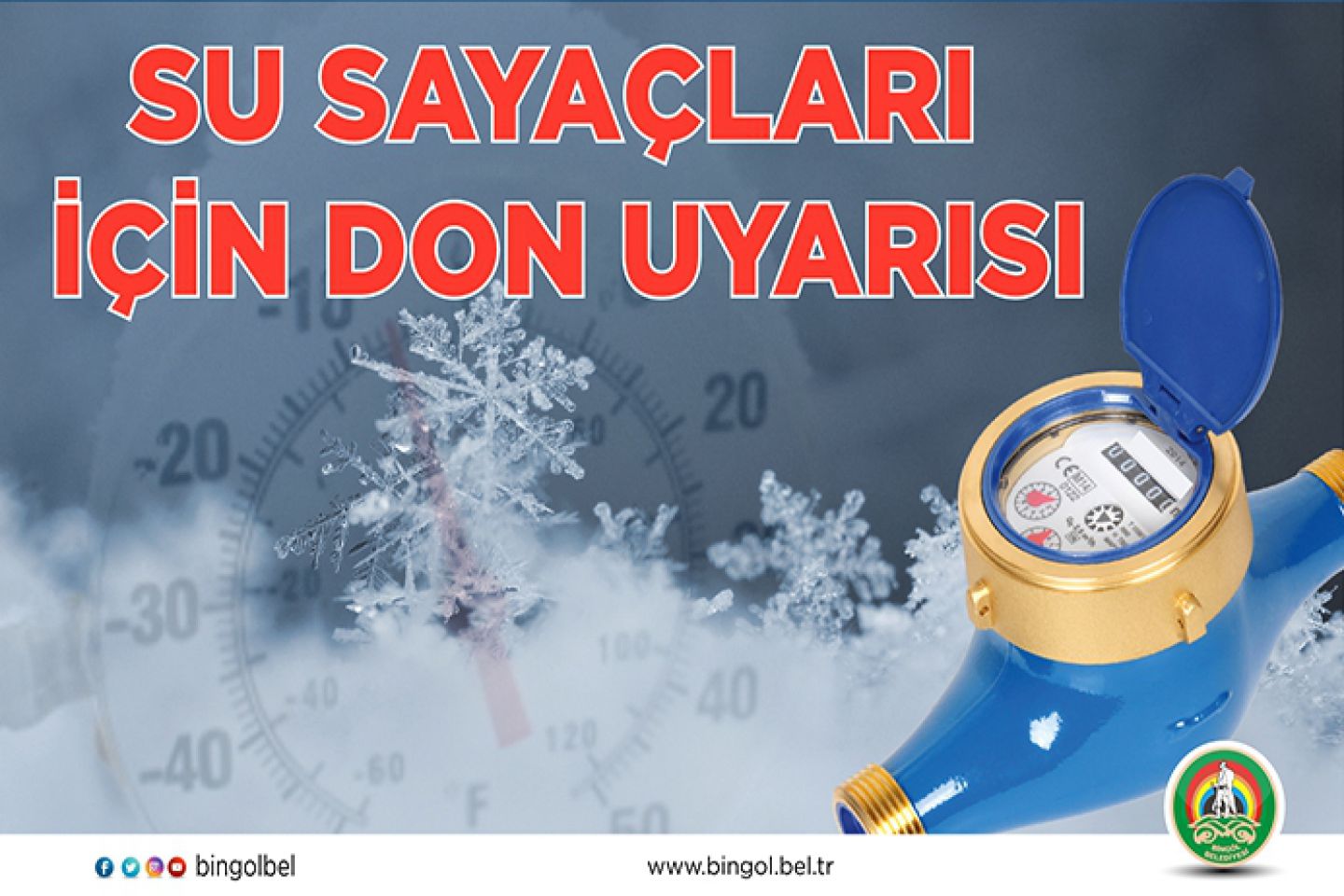 Su sayaçları için don uyarısı