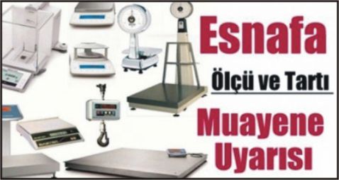 Ölçü ve tartı aletleri beyan bildirimi devam ediyor