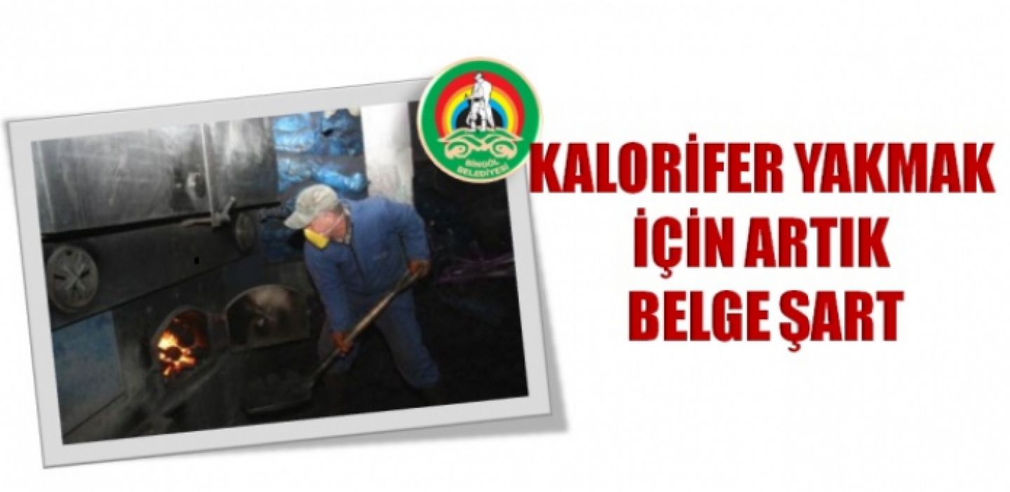 Kalorifercilik için belge şart