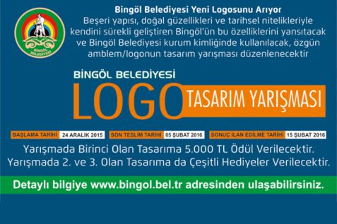 Bingöl belediyesi’nden ödüllü logo yarışması