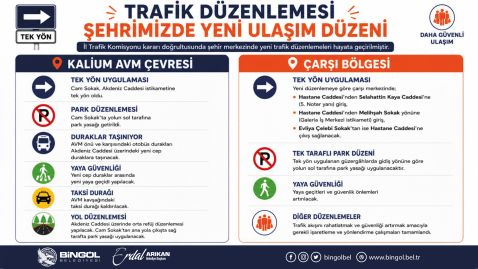 TRAFİĞİ RAHATLATACAK YENİ DÜZENLEME